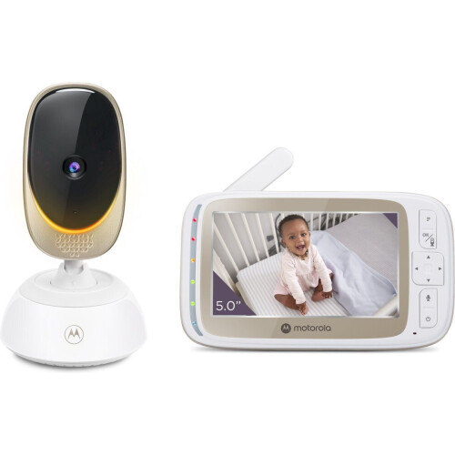 Motorola Nursery VM85 Connect - Babyfoon met Camera - Terugspreekfunctie Nachtlampje - Wit