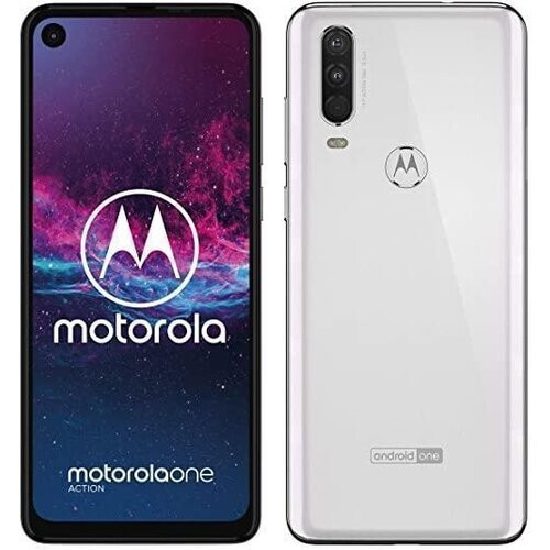 Motorola One Action 128GB - Wit - Simlockvrij - Dual-SIM Tweedehands
