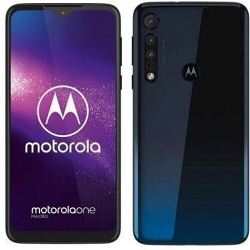 Motorola One Macro 64GB - Blauw - Simlockvrij Tweedehands