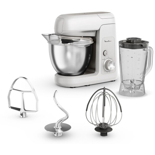 Moulinex QA521B25 - Keukenmachine - 1100W 4,6L - Inclusief blender 1,25L Tweedehands
