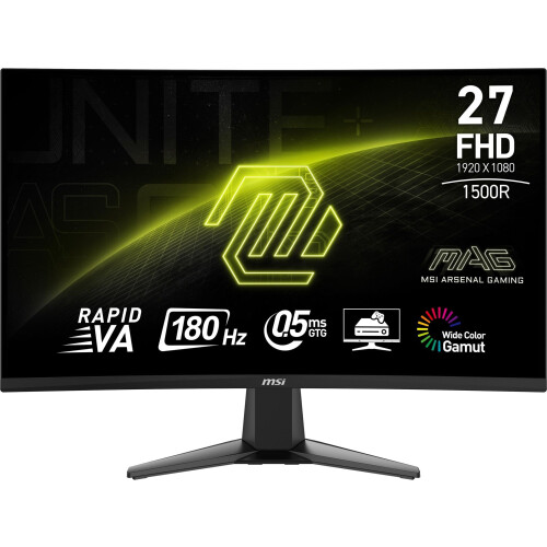 MSI MAG 27C6F - Gamingmonitor - 27" FHD 180Hz 0,5ms - Zwart Tweedehands
