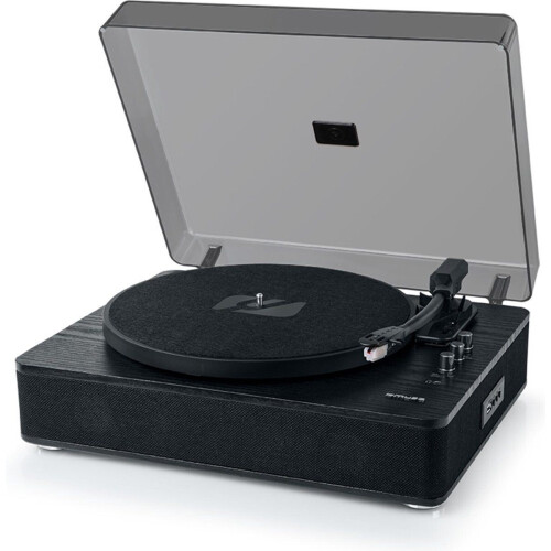 Muse MT-106 WB - All-in-one stereo platenspeler - USB opname - Zwart hout