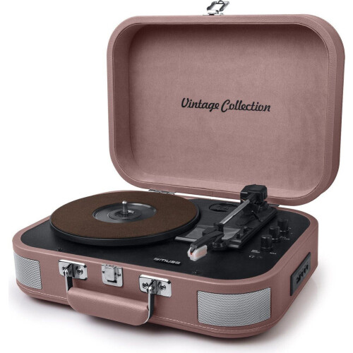 Muse MT-201BTP - Kofferplatenspeler - Bluetooth USB AUX - Retro