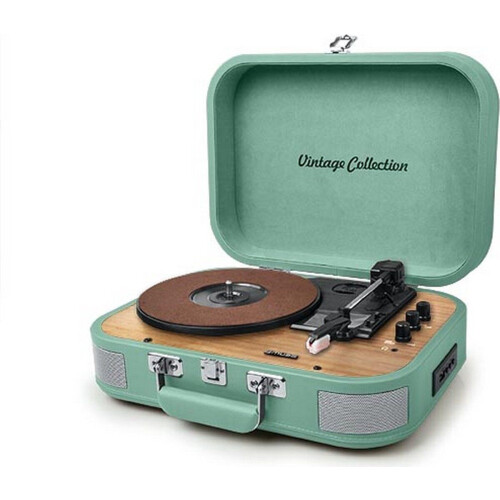 Muse MT-201WG - Kofferplatenspeler - Bluetooth en USB-encoding - Mintgroen