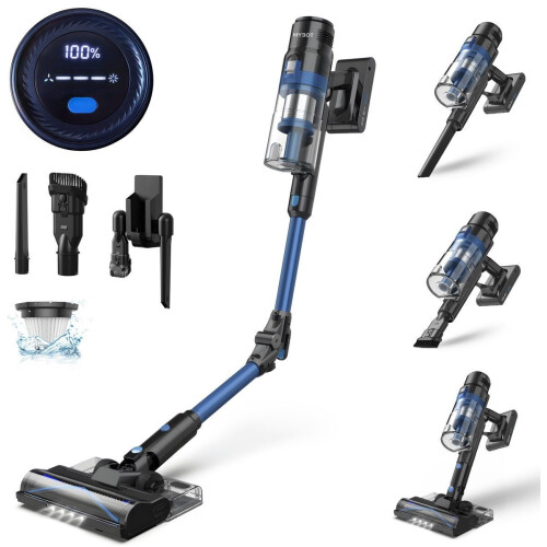 MYBOT S8 Ultra - Steelstofzuiger - Dweilfunctie - 430W - 30Kpa - 3 Zuigniveaus - Zakloos - Zwart