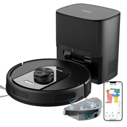 MYBOT X10 PRO - Robotstofzuiger - 6000PA Zuigkracht - Dweilfunctie - Laad- & Leegstation - LiDAR Navigatie Tweedehands