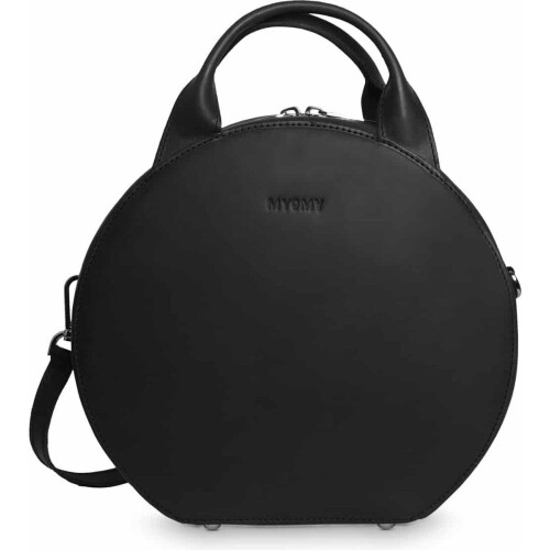MYOMY Boxy Bag Cookie - Dames Handtas - Buffelleer - Zwart