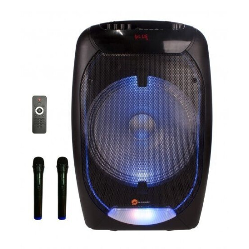 N-GEAR The Flash 1510 - Karaoke Speaker met Lichteffecten - Zwart