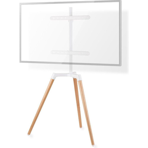 Nedis TVSM7060WT - Tripod TV-vloerstandaard - Geschikt voor 50-65 inch TV's - Houten afwerking