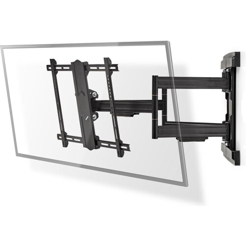 Nedis TVWM6551BK - TV-muurbeugel - Geschikt voor 37” tot 80” - Draaggewicht 70 kg - VESA 200mm t/m 600x400mm Tweedehands