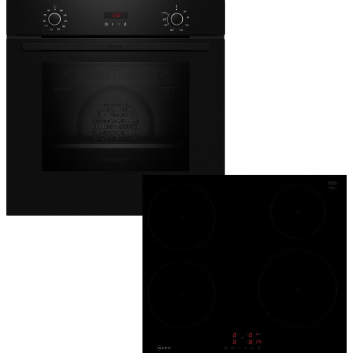 NEFF BX46PIB0 - Inbouw oven + keramische kookplaat - Pyrolyse-zelfreiniging - Zwart (set)