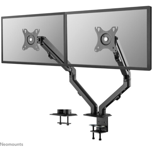 Neomounts FPMA-D650DBLACK - Bureausteun voor 2 schermen tot 27" - Full motion met hoogte- en diepteverstelling - Zwart