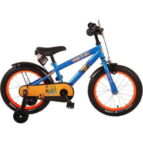NERF Kinderfiets - 16 inch - Handrem en terugtraprem - Satin Blue