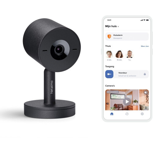 Netatmo Slimme Beveiligingscamera - Bewakingscamera 2K - Gezichtsherkenning - Bewegingsdetectie - Nachtzicht