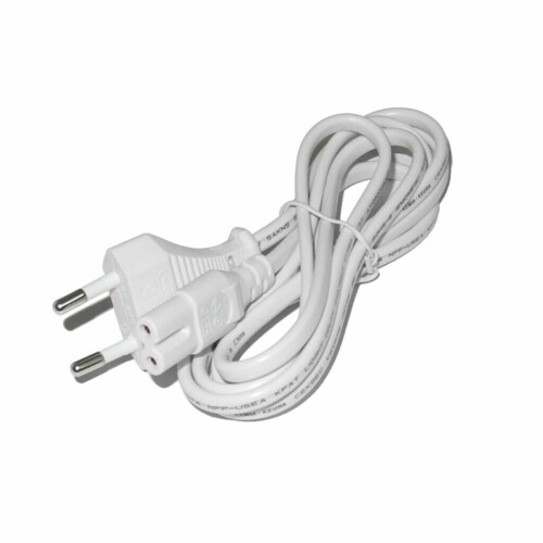 Netsnoer (EU) 2-pin, 1.5 meter, Wit