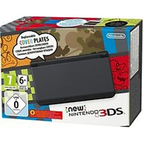 New Nintendo 3DS [incl. 4GB geheugenkaart, verwisselbare covers] zwart Tweedehands