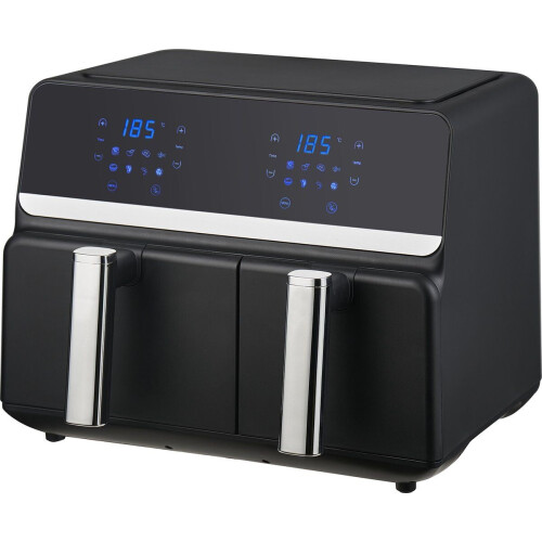 Nexxt Digitale Dubbele Airfryer XXL - Heteluchtfriteuse 9 Liter - 8 Kookprogramma's - Zwart Tweedehands