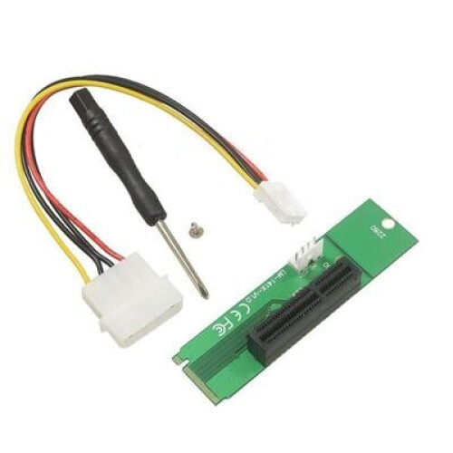NGFF (M-Key) to PCI-E 4X Extension Card with Power Cable (LM-141X-V1.0)