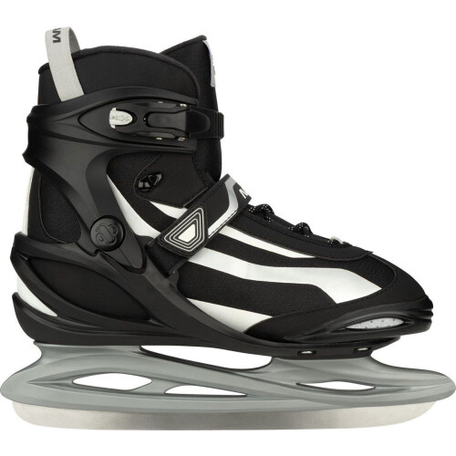 Nijdam Power Play - IJshockeyschaats - Semi-Softboot - Maat 46 - Zwart
