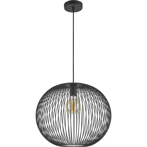 NIKKI Hanglamp - Ø44 cm - Zwart - 1 lichtpunt