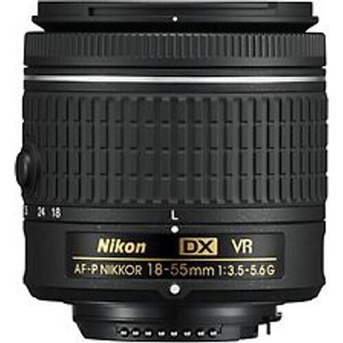Nikon AF-P DX NIKKOR 18-55mm F3.5-5.6 G VR 55 mm filter (geschikt voor Nikon F) zwart Tweedehands