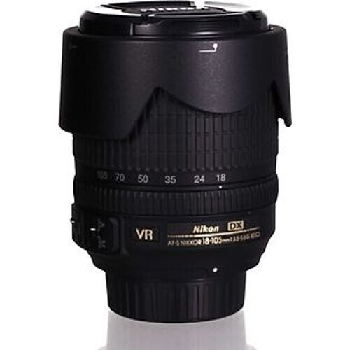 Nikon AF-S DX NIKKOR 18-105 mm F3.5-5.6 ED G VR DX 67 mm filter (geschikt voor Nikon F) zwart Tweedehands