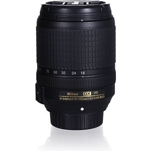 Nikon AF-S DX NIKKOR 18-140 mm F3.5-5.6 ED G VR 67 mm filter (geschikt voor Nikon F) zwart Tweedehands