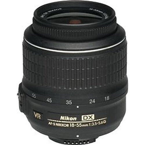 Nikon AF-S DX NIKKOR 18-55 mm F3.5-5.6 G VR 52 mm filter (geschikt voor Nikon F) zwart Tweedehands