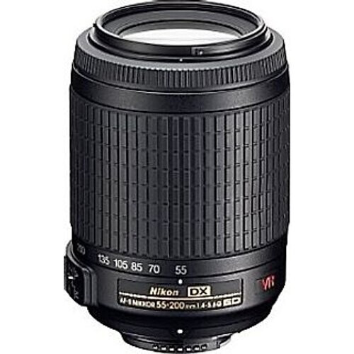 Nikon AF-S DX NIKKOR 55-200 mm F4.0-5.6 ED G IF VR 52mm filter (geschikt voor Nikon F) zwart Tweedehands