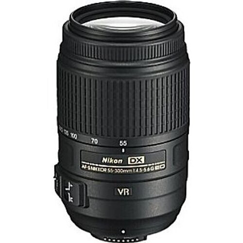 Nikon AF-S DX NIKKOR 55-300 mm F4.5-5.6 ED G VR 58 mm filter (geschikt voor Nikon F) zwart Tweedehands