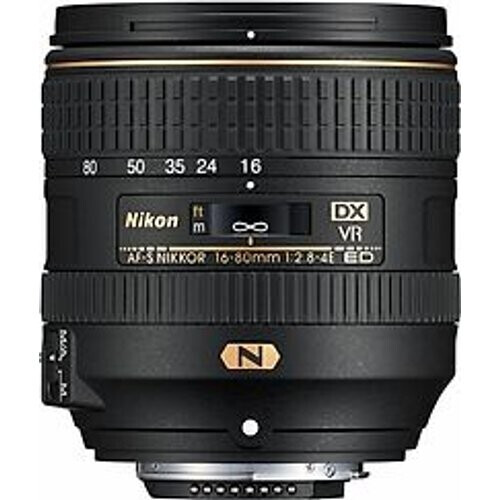 Nikon AF-S NIKKOR 16-80 mm F2.8-4.0E ED VR 72 mm filter (geschikt voor Nikon F) zwart Tweedehands