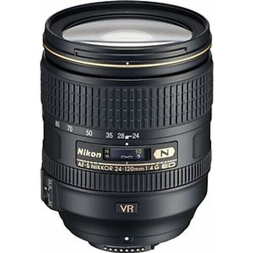 Nikon AF-S NIKKOR 24-120 mm F4.0 ED G VR 77 mm filter (geschikt voor Nikon F) zwart Tweedehands