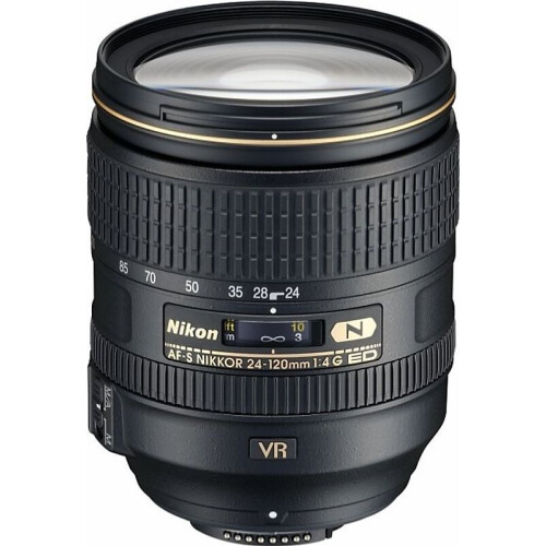 Nikon AF-S NIKKOR 24-120 mm F4.0 ED G VR 77 mm filter (geschikt voor Nikon F) zwart Tweedehands