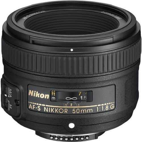 Nikon AF-S NIKKOR 50 mm F1.8 G 58 mm filter (geschikt voor Nikon F) zwart