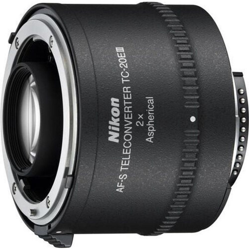 Nikon AF-S Teleconverter TC-20E III - Converter lens - Verdubbelt brandpuntsafstand - Zwart