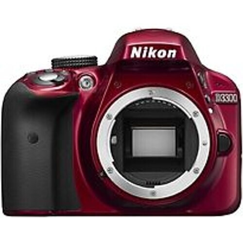 Nikon D3300 SLR-Digitale camera body rood Tweedehands