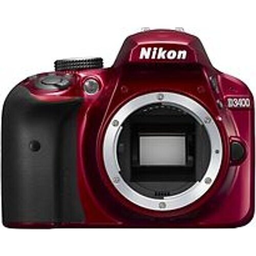 Nikon D3400 body rood Tweedehands