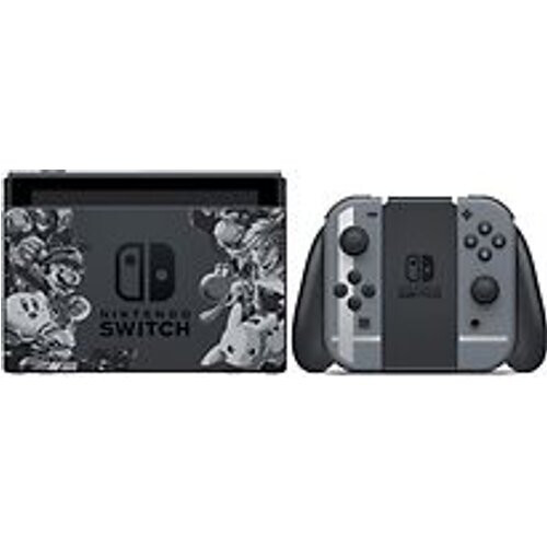 Nintendo Switch 32 GB [Super Smash Bros. ultimate edition incl. controller grijs, zonder spel] zwart Tweedehands