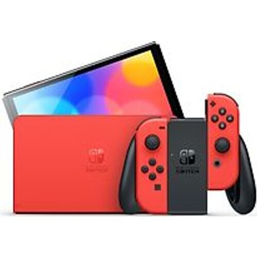 Nintendo Switch OLED 64 GB [Mario Editie incl. controller rood] rood Tweedehands