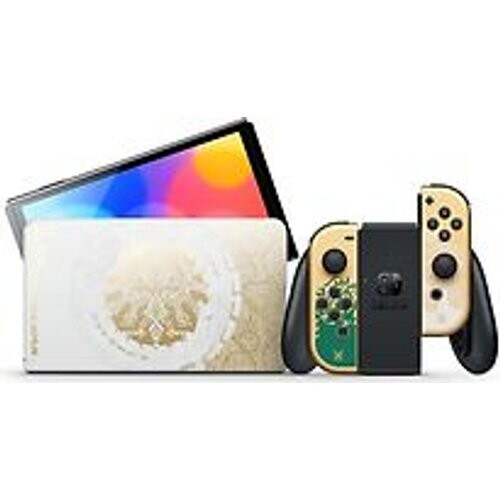 Nintendo Switch OLED 64 GB [The Legend of Zelda: Tears of the Kingdom Editie incl. controller goud] wit Tweedehands