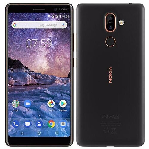 Nokia 7 Plus 64GB - Zwart - Simlockvrij Tweedehands