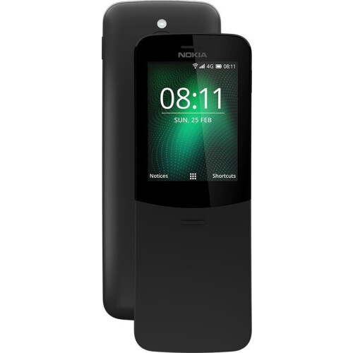 Nokia 8110 - 4G - Qualcomm Snapdragon 205 - Zwart Tweedehands