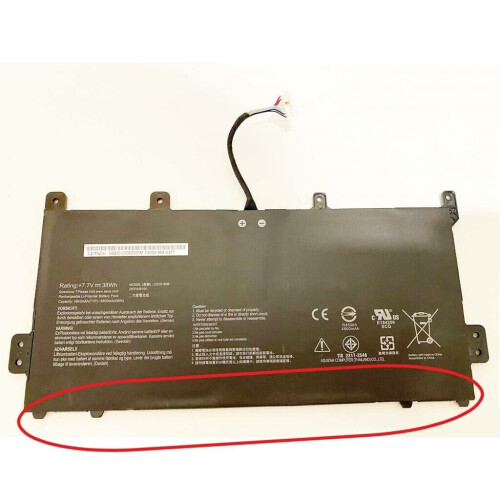 Notebook battery for Asus Chromebook C423NA C523NA series C21N1808 7.7V 38Wh Tweedehands