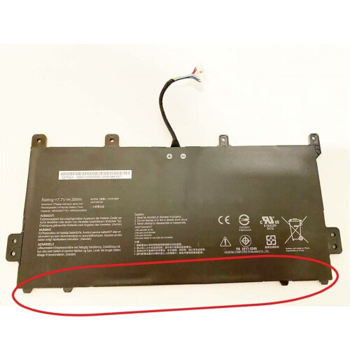 Notebook battery for Asus Chromebook C423NA C523NA series C21N1808 7.7V 38Wh Tweedehands
