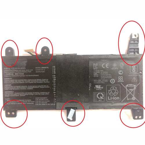 Notebook battery for Asus ROG STRIX G531GW C41N1731-2 15.4V 66Wh Tweedehands