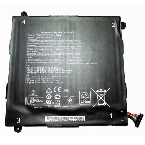 Notebook Battery for Asus Transformer Book TX300CA C21-TX300P 7.6V 5000mAh Tweedehands
