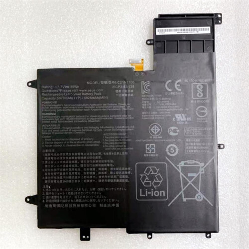 Notebook Battery for Asus ZenBook Flip S UX370UA UX370F C21N1706 7.7V 39Wh Tweedehands