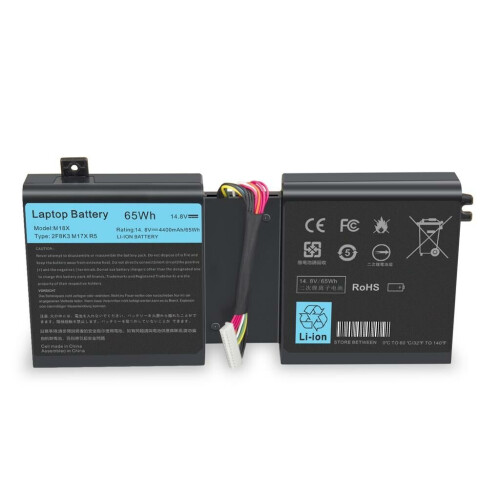 Notebook battery for Dell 17 17X M17X R5 18 18X M18X 14.8V 86Wh Tweedehands