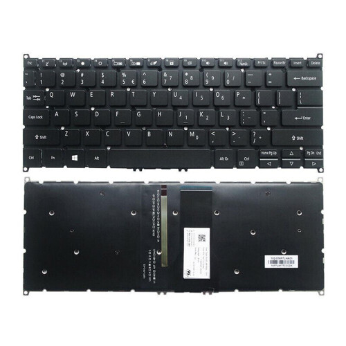 Notebook keyboard for Acer Spin 5 SP513-51 with backlit pulled Tweedehands