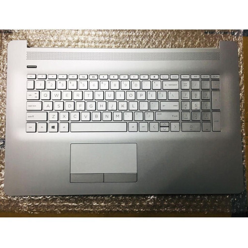 Notebook keyboard for HP 17-BY 17-CA with topcase touchpad backlit silver Tweedehands